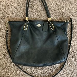 Black slouchy coach purse